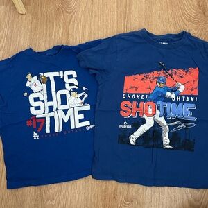 Old Navy Blue and Red Shohei Ohtani Kids Tees